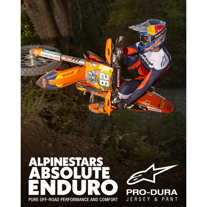 Maillot motocross Alpinestars PRO-Dura bleu-orange-blanc