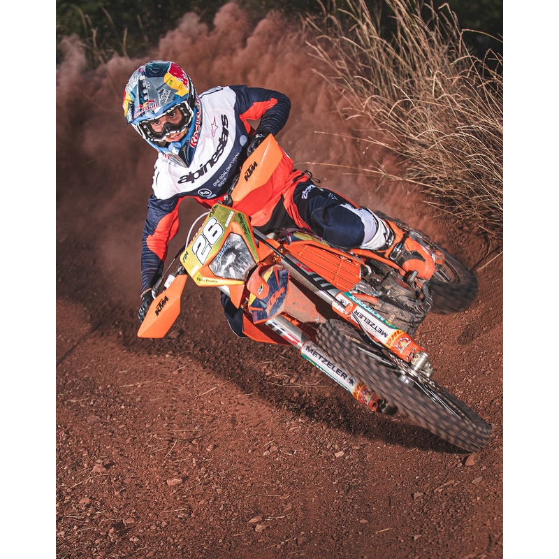 Maillot motocross Alpinestars PRO-Dura bleu-orange-blanc