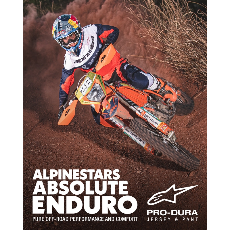 Maillot motocross Alpinestars PRO-Dura bleu-orange-blanc
