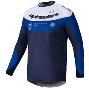 Maillot motocross Alpinestars PRO-Dura bleu-blanc