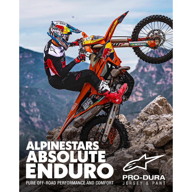 Pantalon motocross Alpinestars PRO-Dura noir-blanc