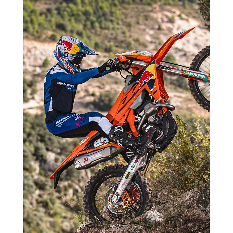 Pantalon motocross Alpinestars PRO-Dura bleu-blanc