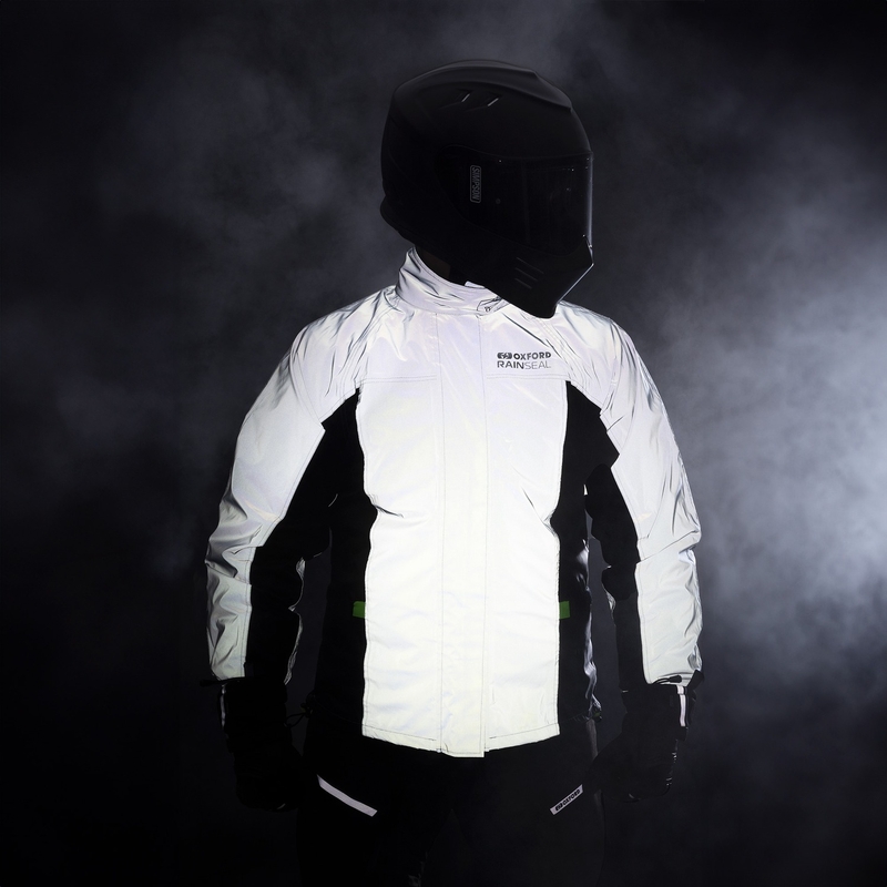 Veste imperméable Oxford Rain Seal réfléchissante gris