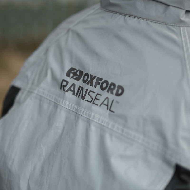Veste imperméable Oxford Rain Seal réfléchissante gris
