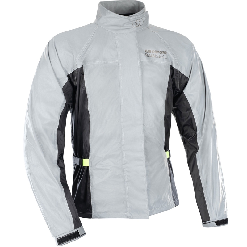 Veste imperméable Oxford Rain Seal réfléchissante gris