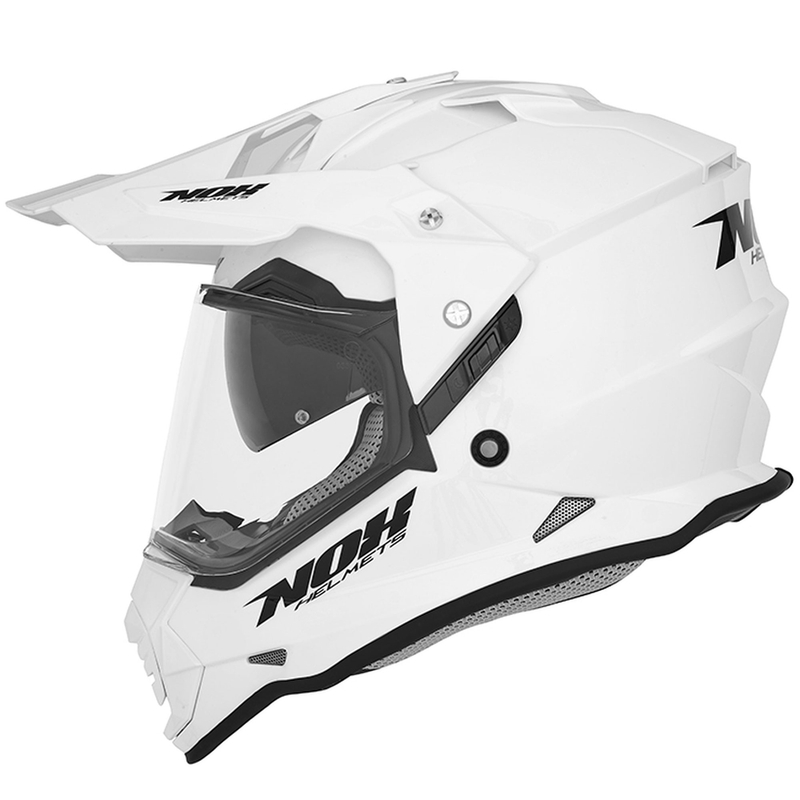 Casque d'enduro NOX N312 blanc perle