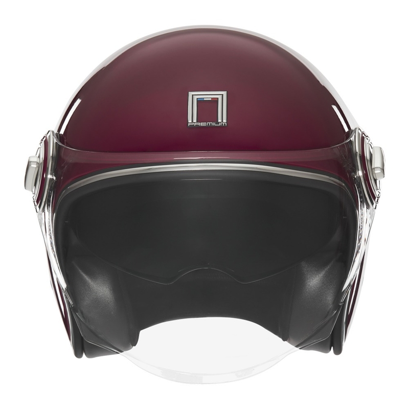 Casque moto ouvert NOX PREMIUM Heritage bordeaux