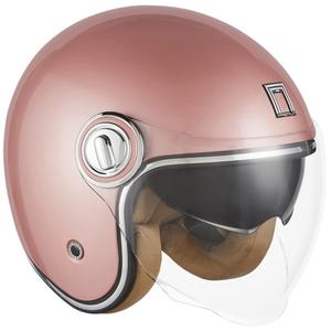 Casque moto ouvert NOX PREMIUM Heritage or rose
