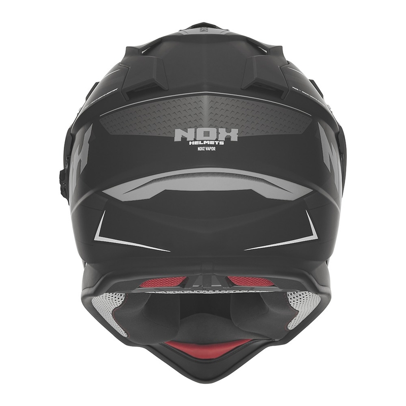 Casque moto Enduro NOX N312 Vapor noir mat-gris