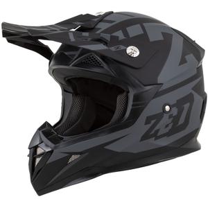 Casque moto moto cross ZED X1.9 Targa gris mat-noir