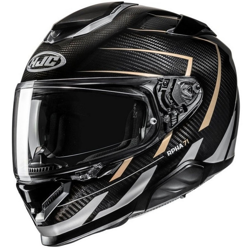 Casque moto intégral HJC RPHA 71 CARBON Cano MC9 noir-gris-beige