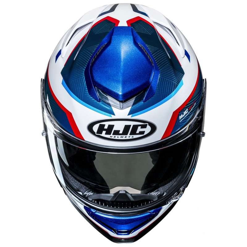 Casque moto intégral HJC RPHA 71 Ellon MC21 blanc-bleu-rouge