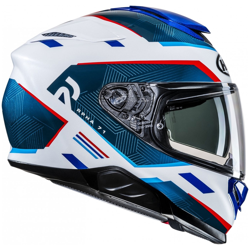 Casque moto intégral HJC RPHA 71 Ellon MC21 blanc-bleu-rouge