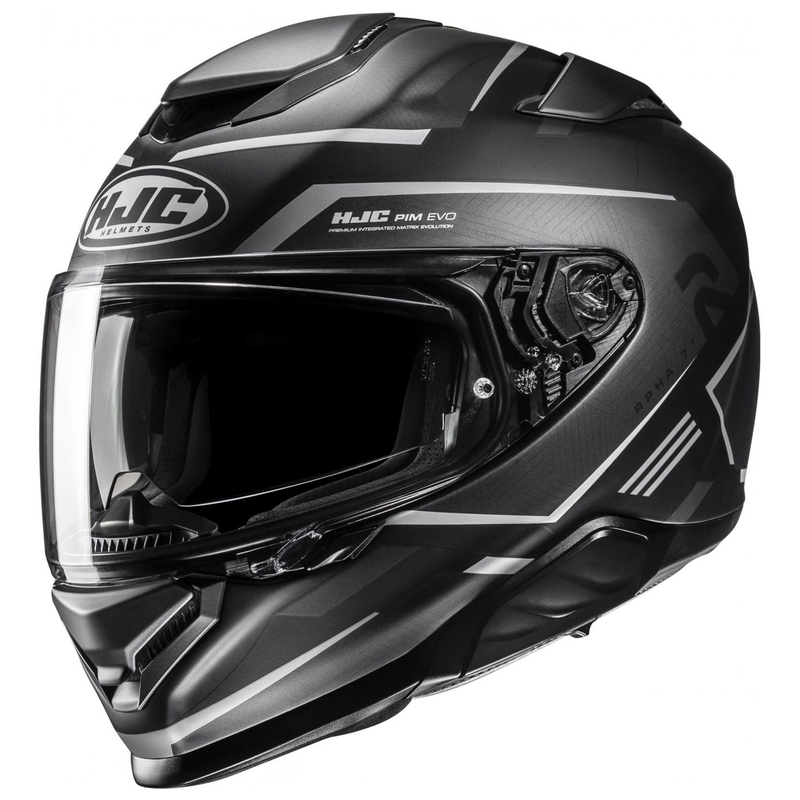 Casque moto intégral HJC RPHA 71 Ellon MC5SF noir-gris