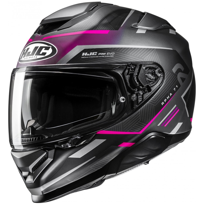 Casque moto intégral HJC RPHA 71 Ellon MC8SF noir-rose