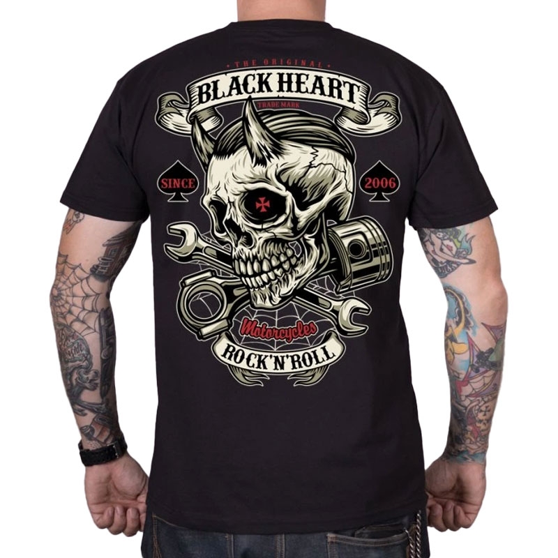Tee shirt Coeur Noir Liberty noir