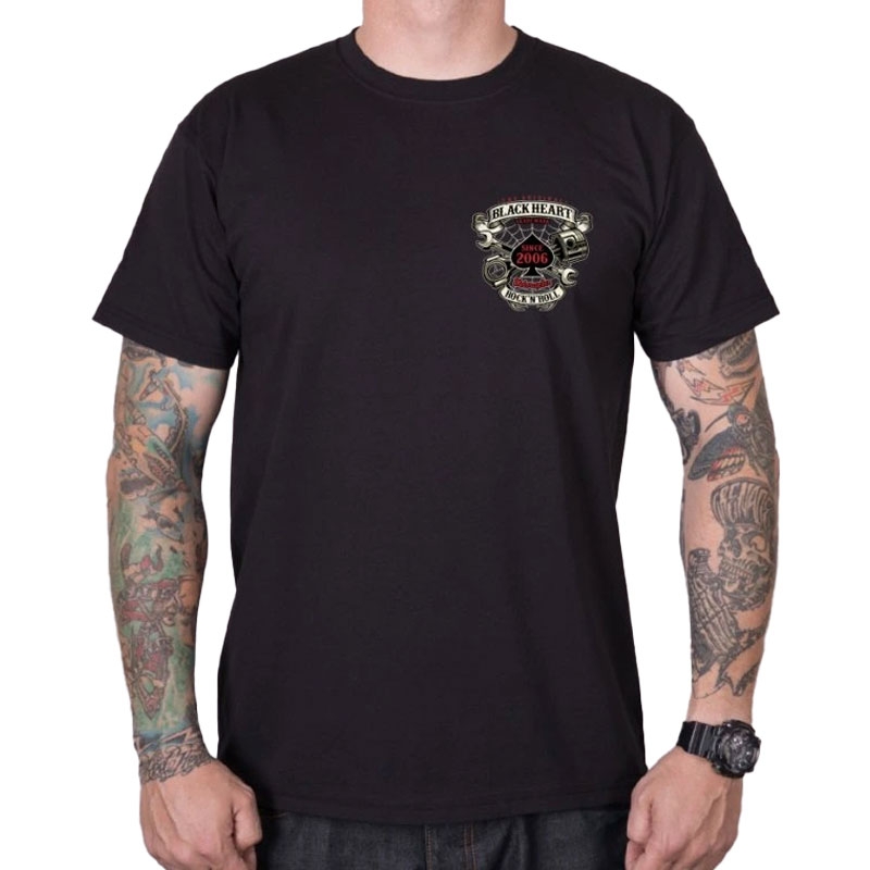 Tee shirt Coeur Noir Liberty noir