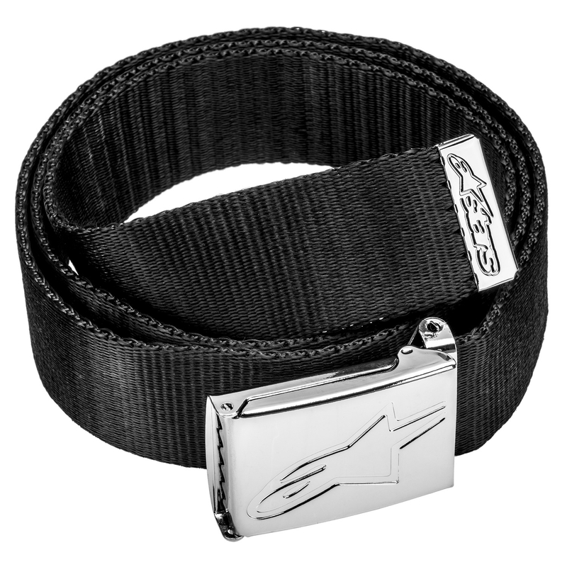 Ceinture Alpinestars Ageless Web noire avec boucle chromée