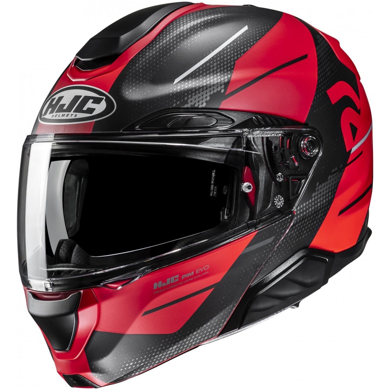 Casque moto modulable HJC RPHA 91 Blat MC1SF rouge-noir