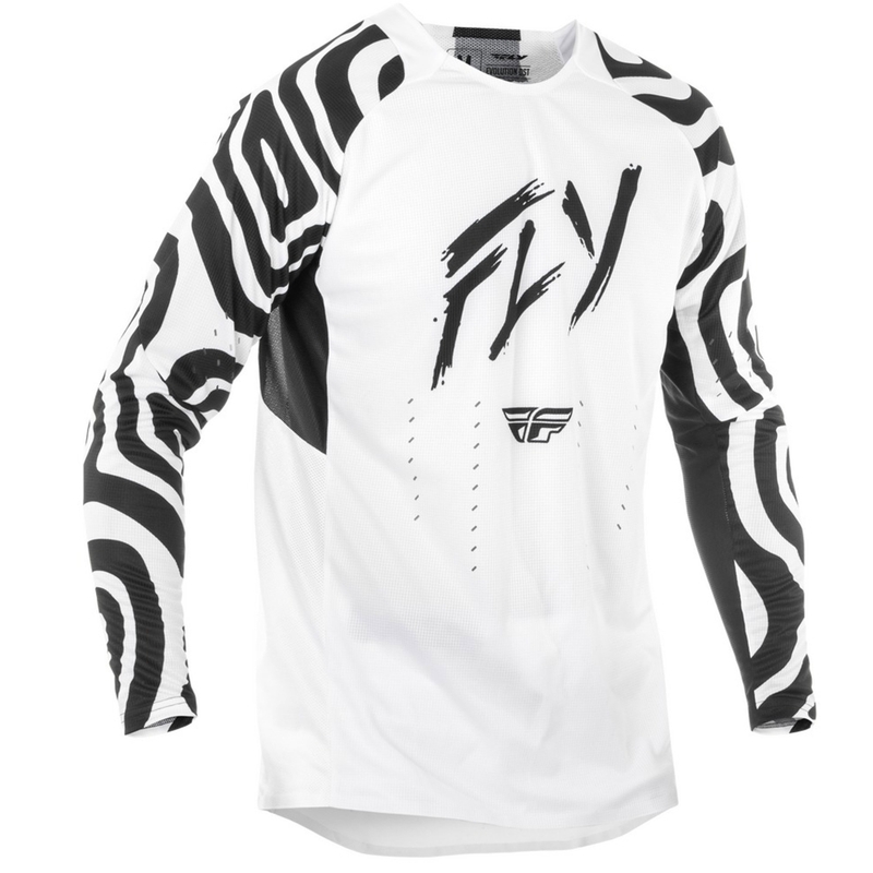 Maillot cross FLY Racing Evolution blanc-noir