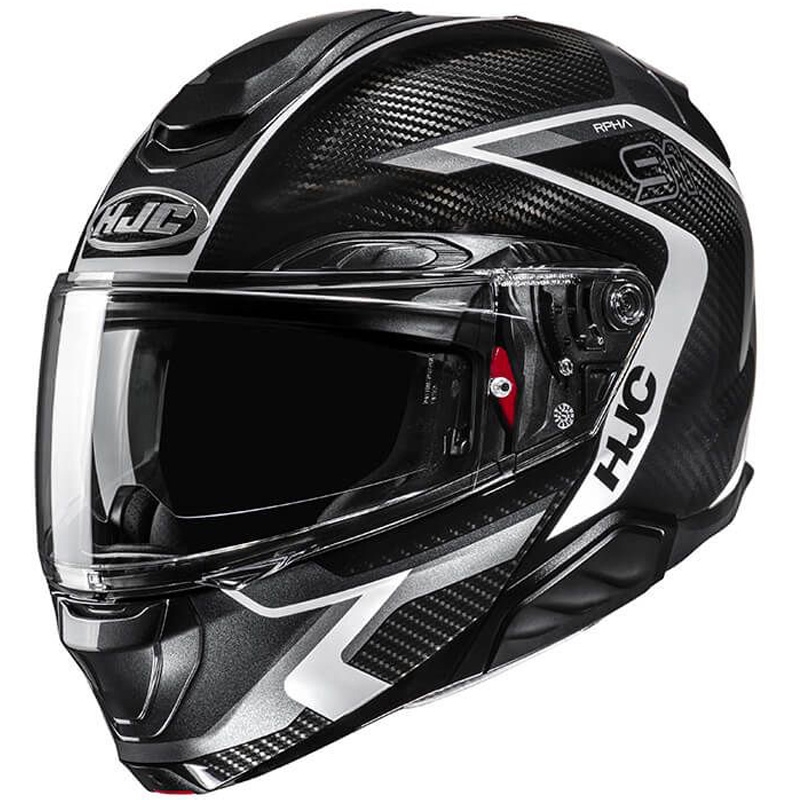 Casque moto modulable HJC RPHA 91 CARBON Lagos MC5 noir-gris