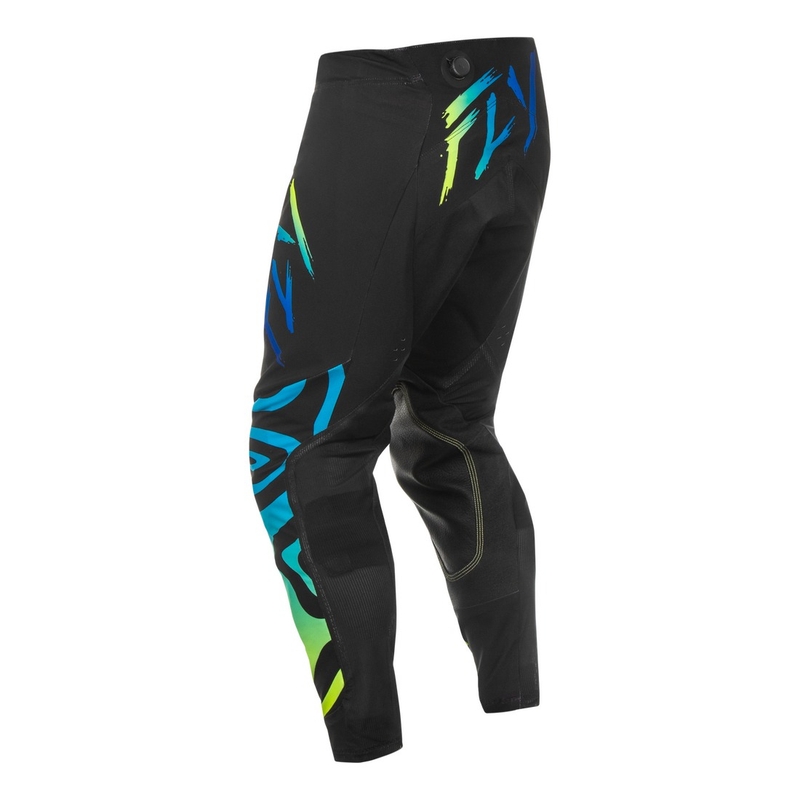 Pantalon cross FLY Racing Evolution noir-bleu-jaune fluo