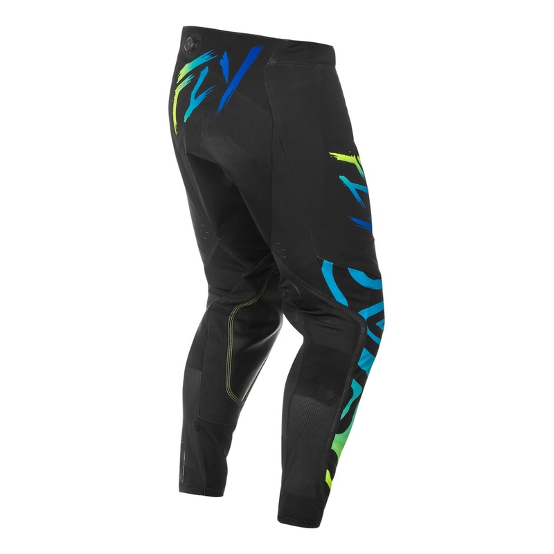Pantalon cross FLY Racing Evolution noir-bleu-jaune fluo