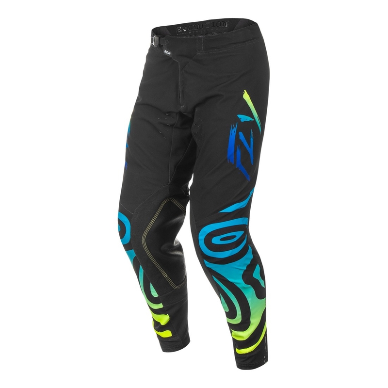 Pantalon cross FLY Racing Evolution noir-bleu-jaune fluo