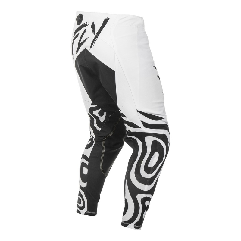Pantalon cross FLY Racing Evolution blanc-noir