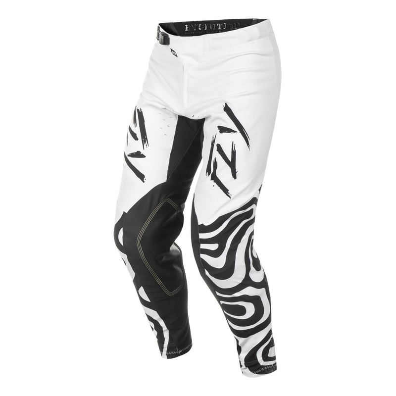 Pantalon cross FLY Racing Evolution blanc-noir