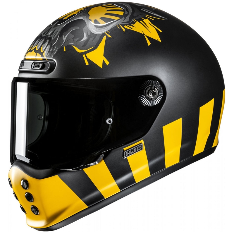 Casque moto intégral HJC V10 Crania MC3SF noir-jaune