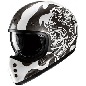 Casque moto intégral HJC V60 Flame MC5 noir-blanc