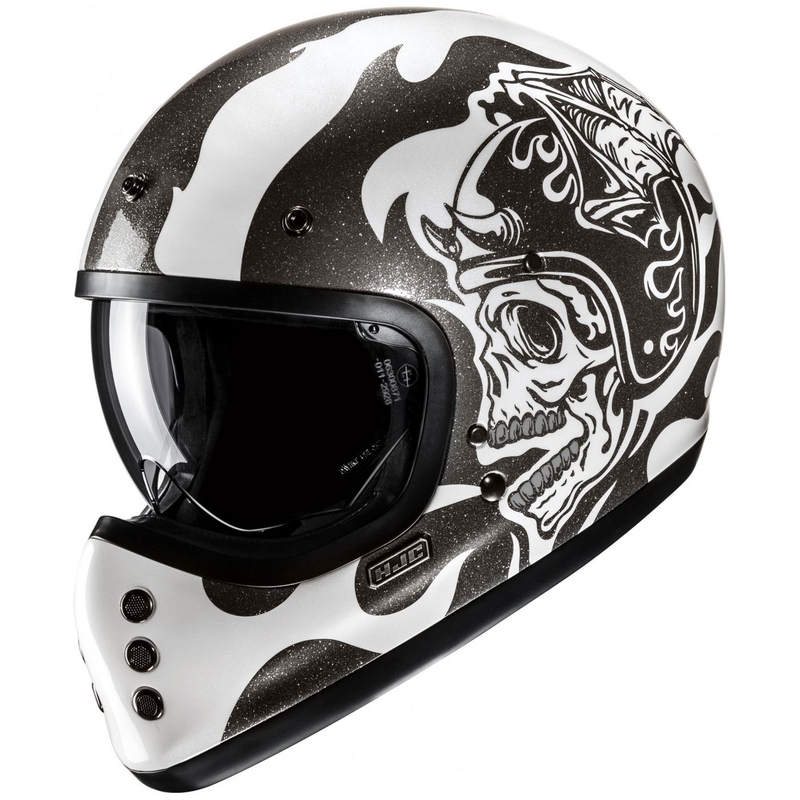Casque moto intégral HJC V60 Flame MC5 noir-blanc