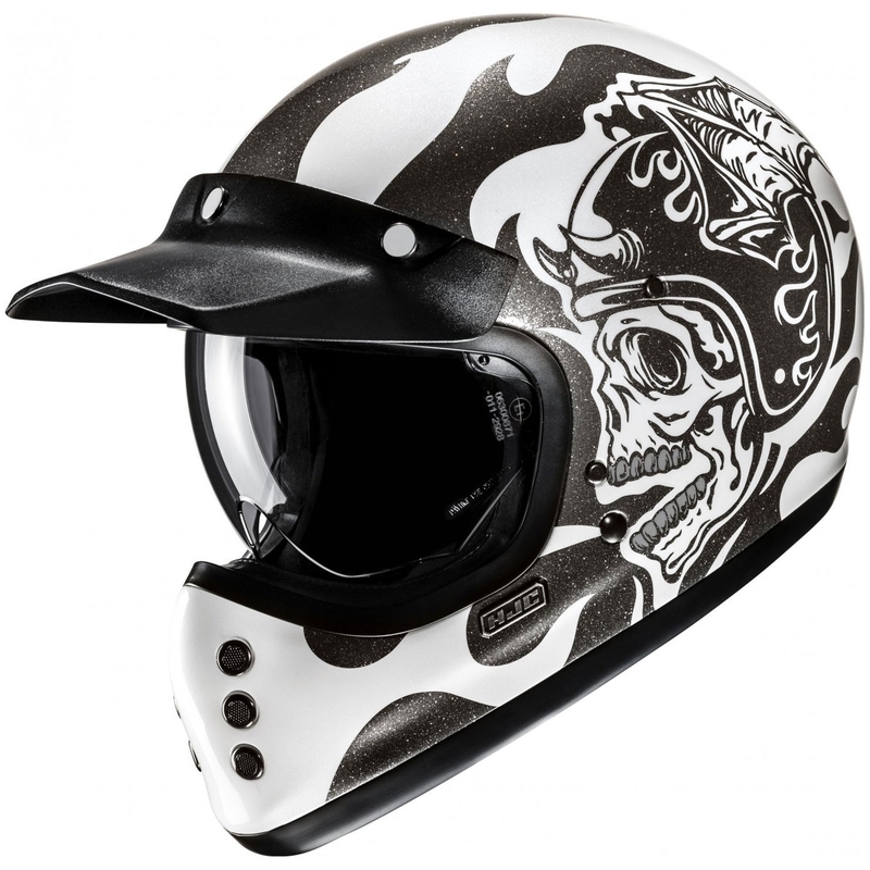 Casque moto intégral HJC V60 Flame MC5 noir-blanc