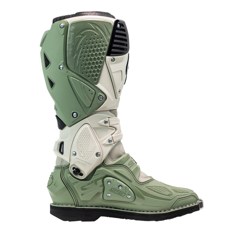 Bottes moto SiDi Crossfire 3 vert-beige