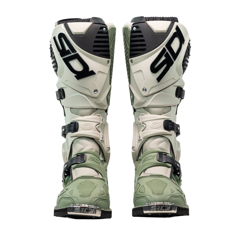 Bottes moto SiDi Crossfire 3 vert-beige