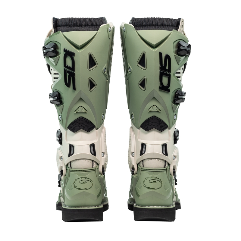 Bottes moto SiDi Crossfire 3 vert-beige