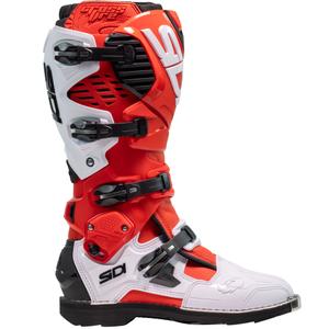 Bottes moto SiDi Crossfire 3 rouge-blanc