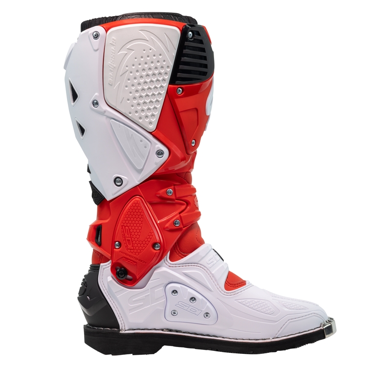 Bottes moto SiDi Crossfire 3 rouge-blanc