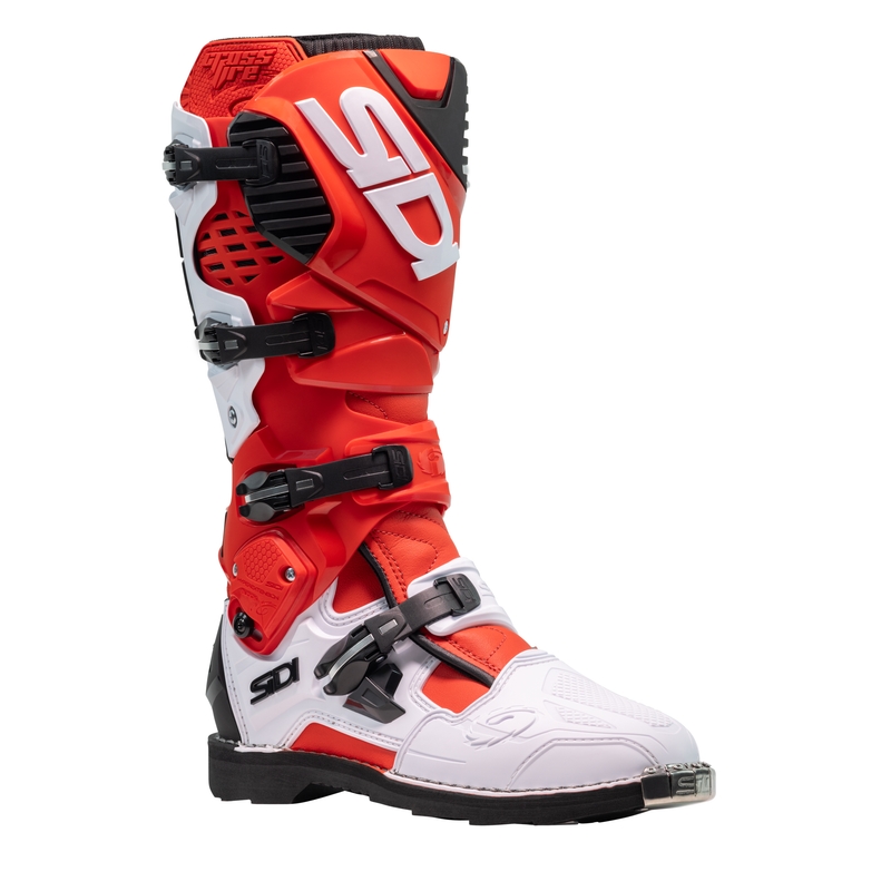Bottes moto SiDi Crossfire 3 rouge-blanc