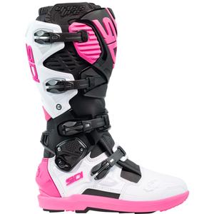 Bottes moto SiDi Crossfire 3 SRS noir-blanc-rose