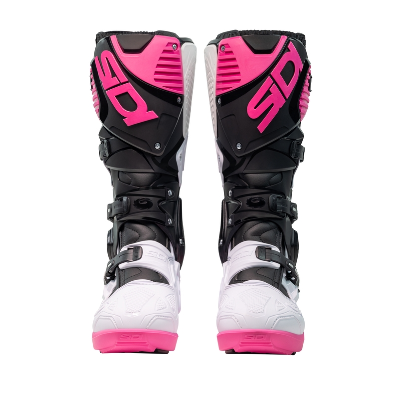 Bottes moto SiDi Crossfire 3 SRS noir-blanc-rose