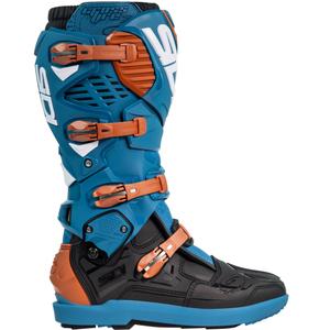Bottes moto SiDi Crossfire 3 SRS bleu-bronze