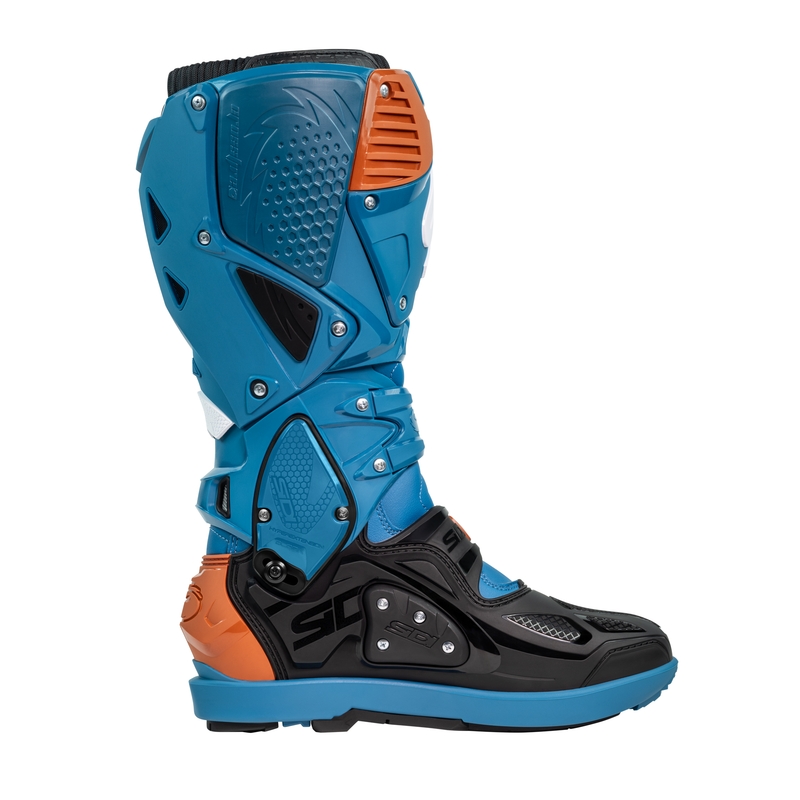Bottes moto SiDi Crossfire 3 SRS bleu-bronze