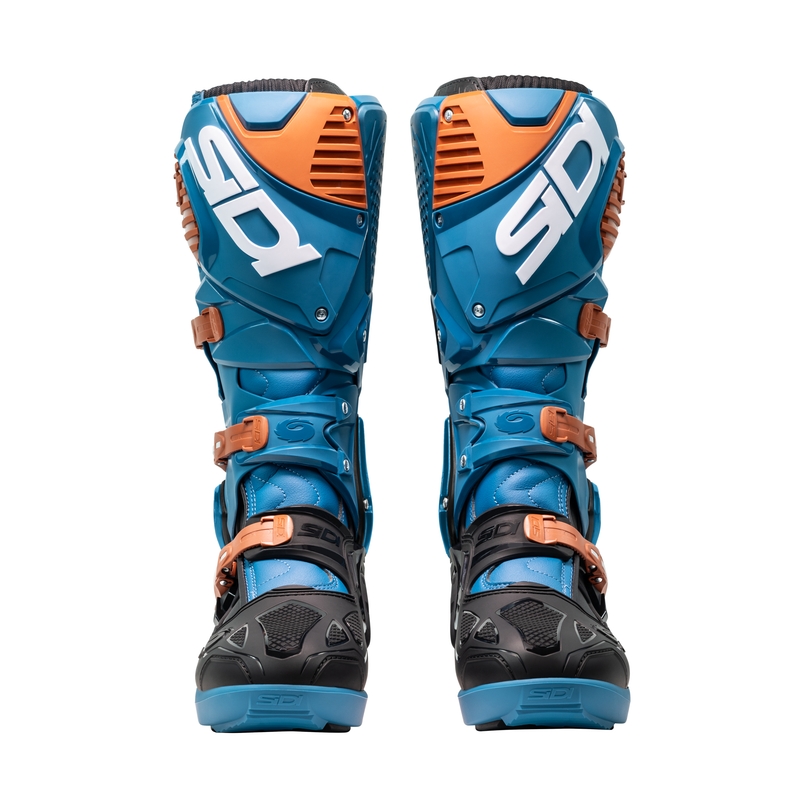 Bottes moto SiDi Crossfire 3 SRS bleu-bronze