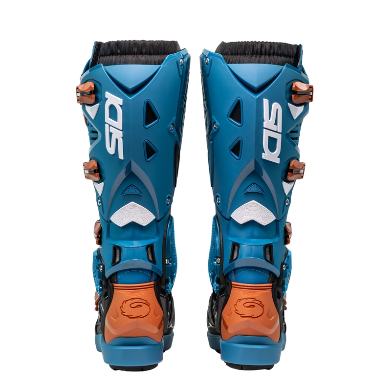 Bottes moto SiDi Crossfire 3 SRS bleu-bronze
