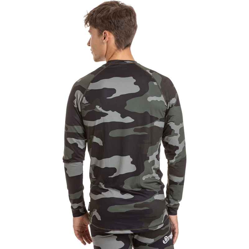 T-shirt thermique homme Meatfly Avery camouflage