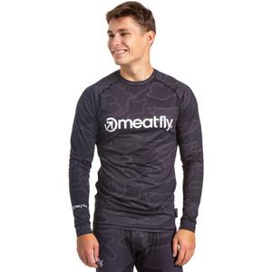 T-shirt thermique homme Meatfly Avery noir-gris