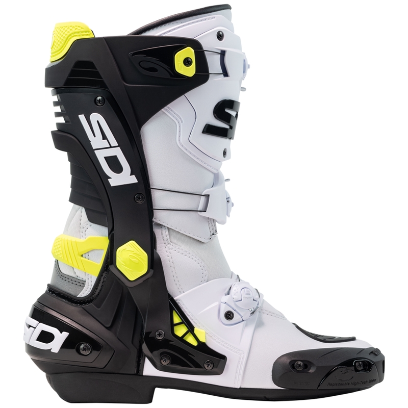 Bottes moto SiDi Rex blanc-noir-jaune