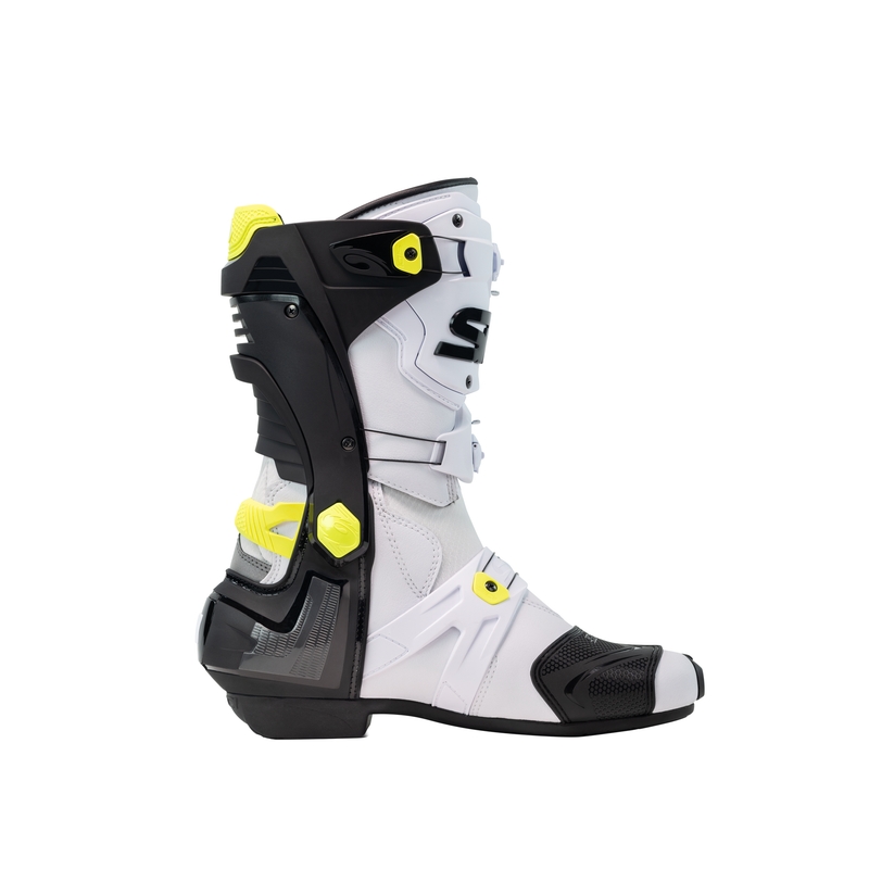 Bottes moto SiDi Rex blanc-noir-jaune